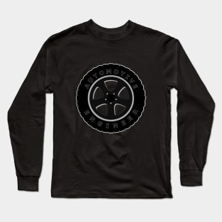 automotive engineer, auto engineering, tire image Long Sleeve T-Shirt